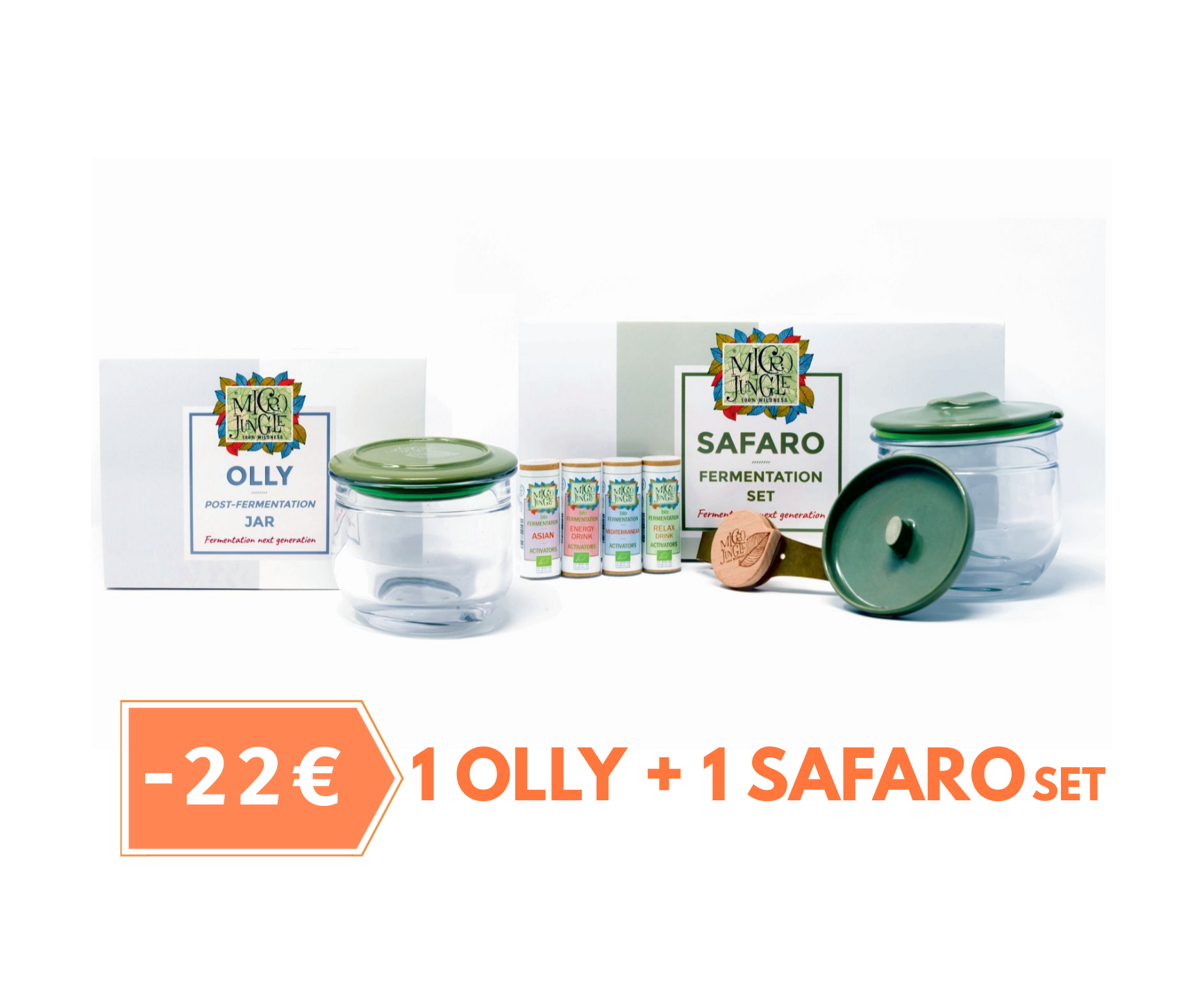 Offerta promo: 1 Kit per fermentazione Safaro + 1 Olly per conservazione